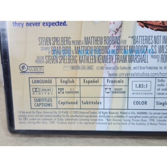 Batteries Not Included Movie DVD New Sealed Steven Spielberg Widescreen 2003 - Picture 11 of 12